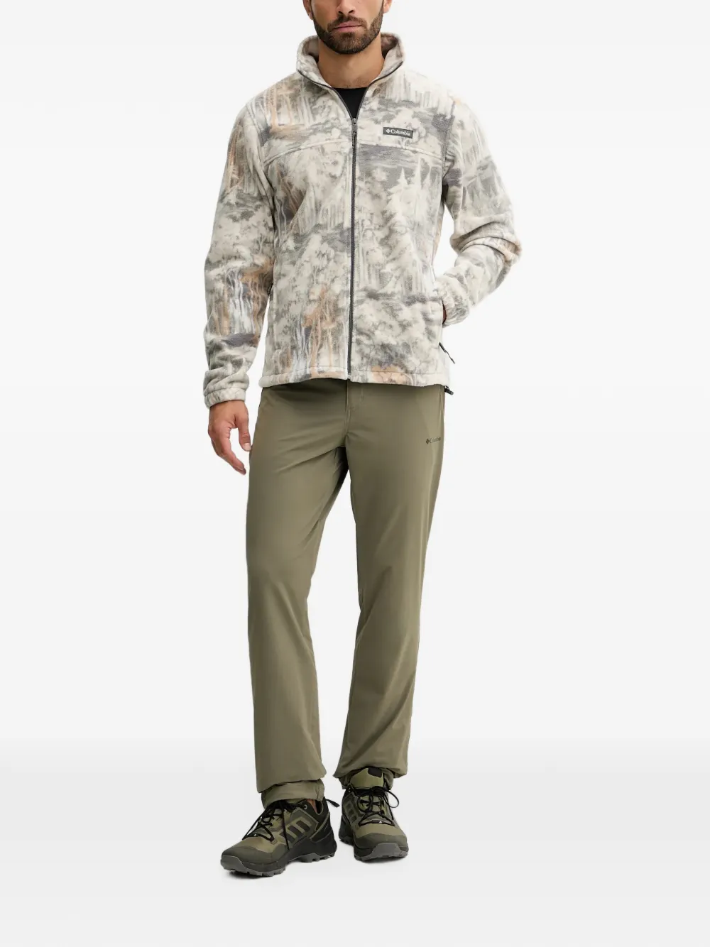 Columbia Essential Hike broek met ceintuur en logo-print Groen