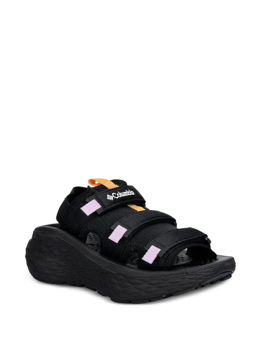 Columbia Konos Elevate touch-strap platform sandals Zwart