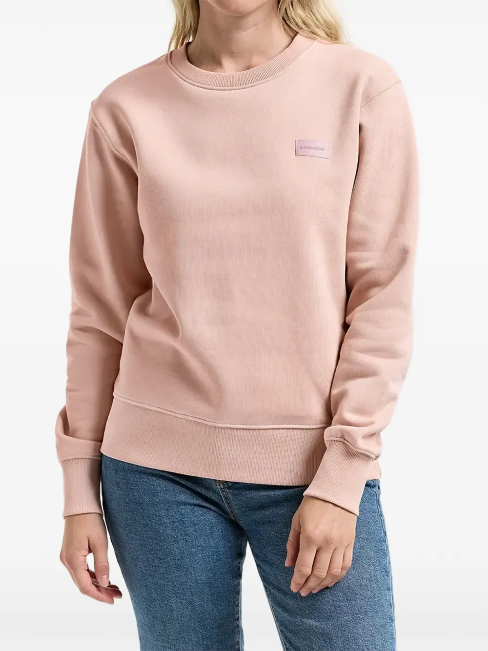 Didriksons Callie logo-patch sweater - Rosa