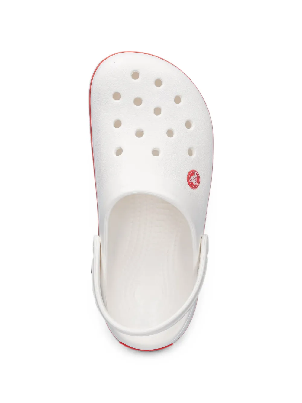 Crocs Crocband slingback klompen met geperforeerde details Wit