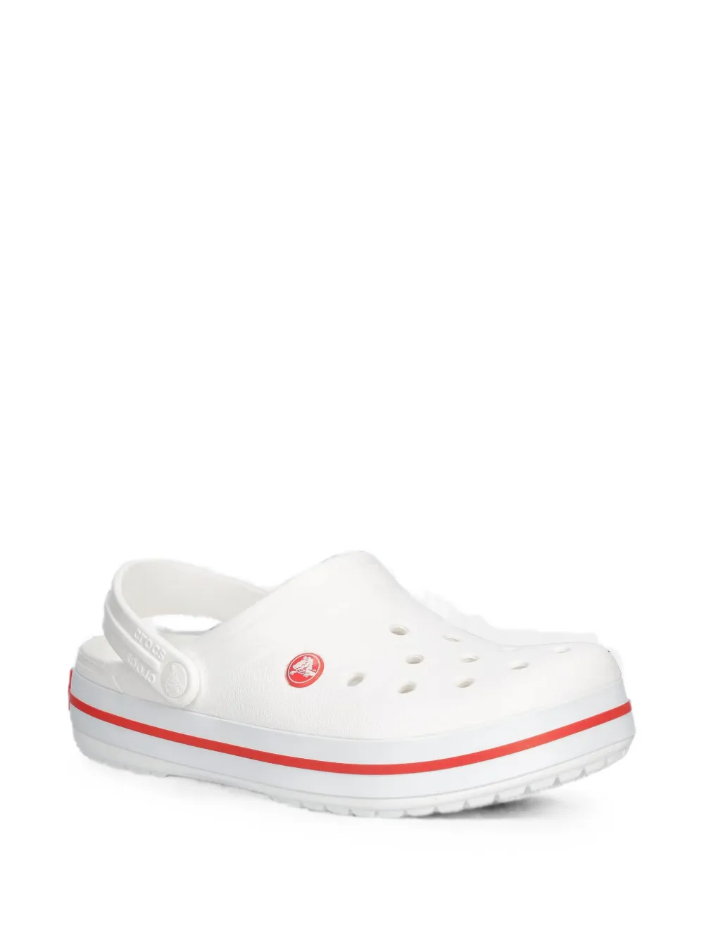 Crocs Crocband slingback klompen met geperforeerde details Wit