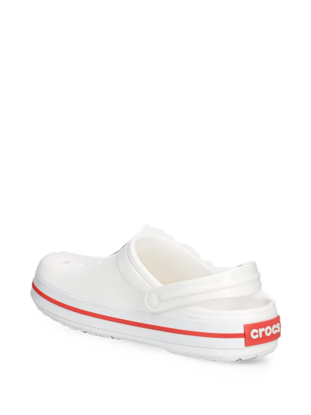 Crocs Crocband slingback klompen met geperforeerde details Wit