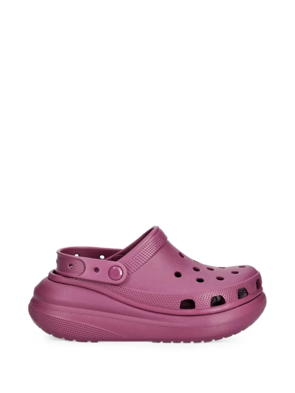 Crocs Classic Crush Platform Clogs In Purple