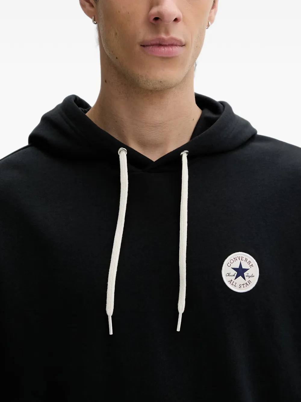 Converse Chuck Taylor hoodie met logo-patch Zwart