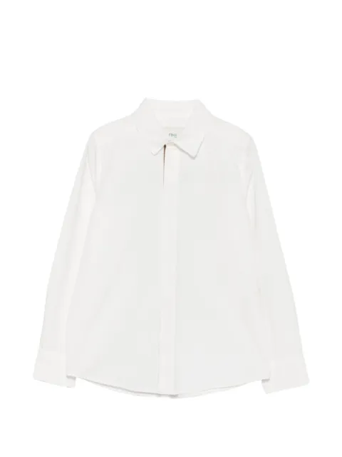 Fendi Kids camisa manga larga con cierre oculto