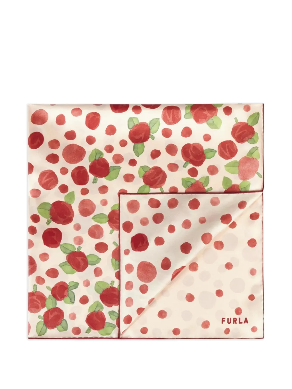 Furla Tortona sjaal met print Beige