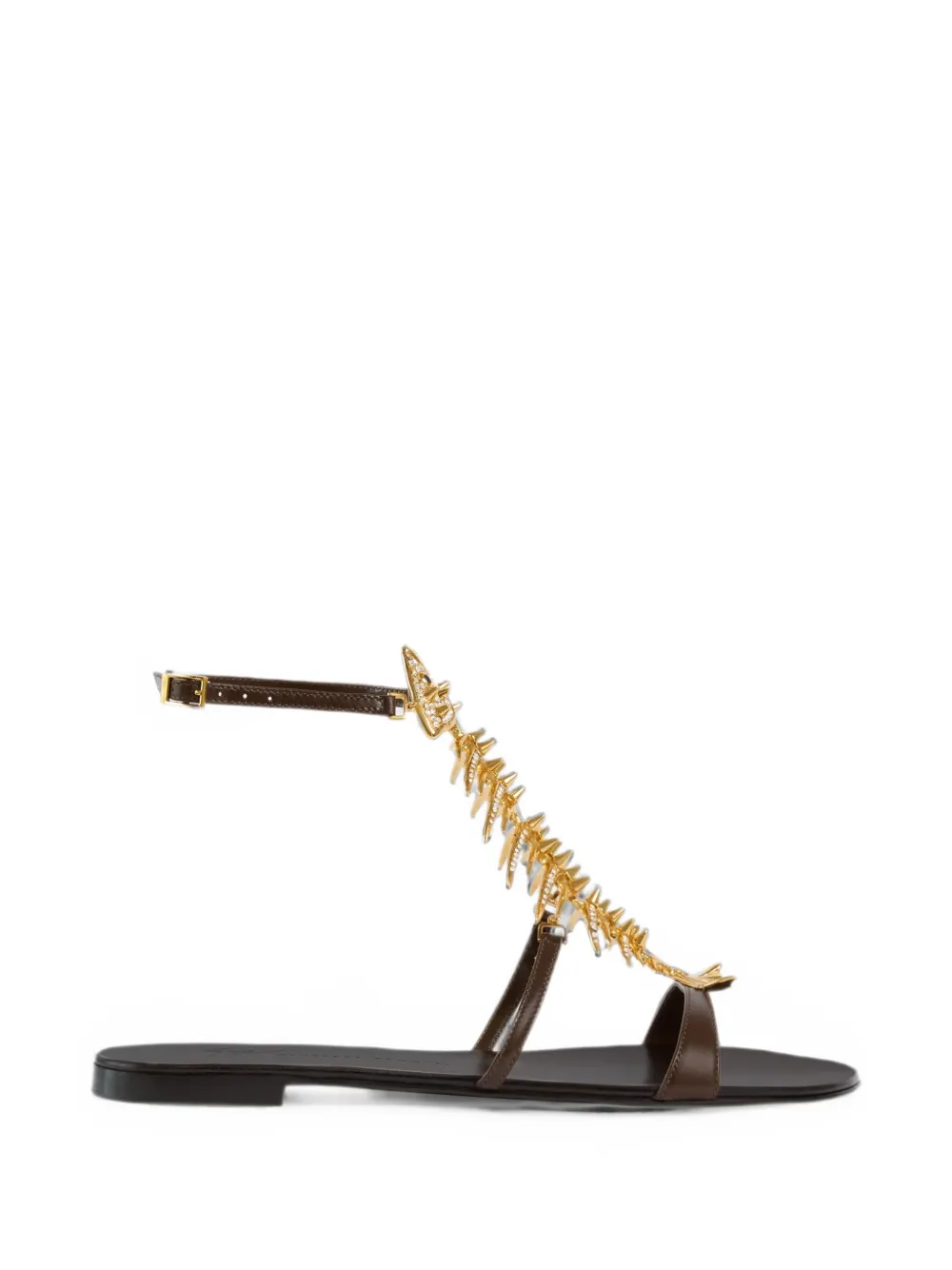 Giuseppe Zanotti Slim 2.0 flat sandals - Marrone