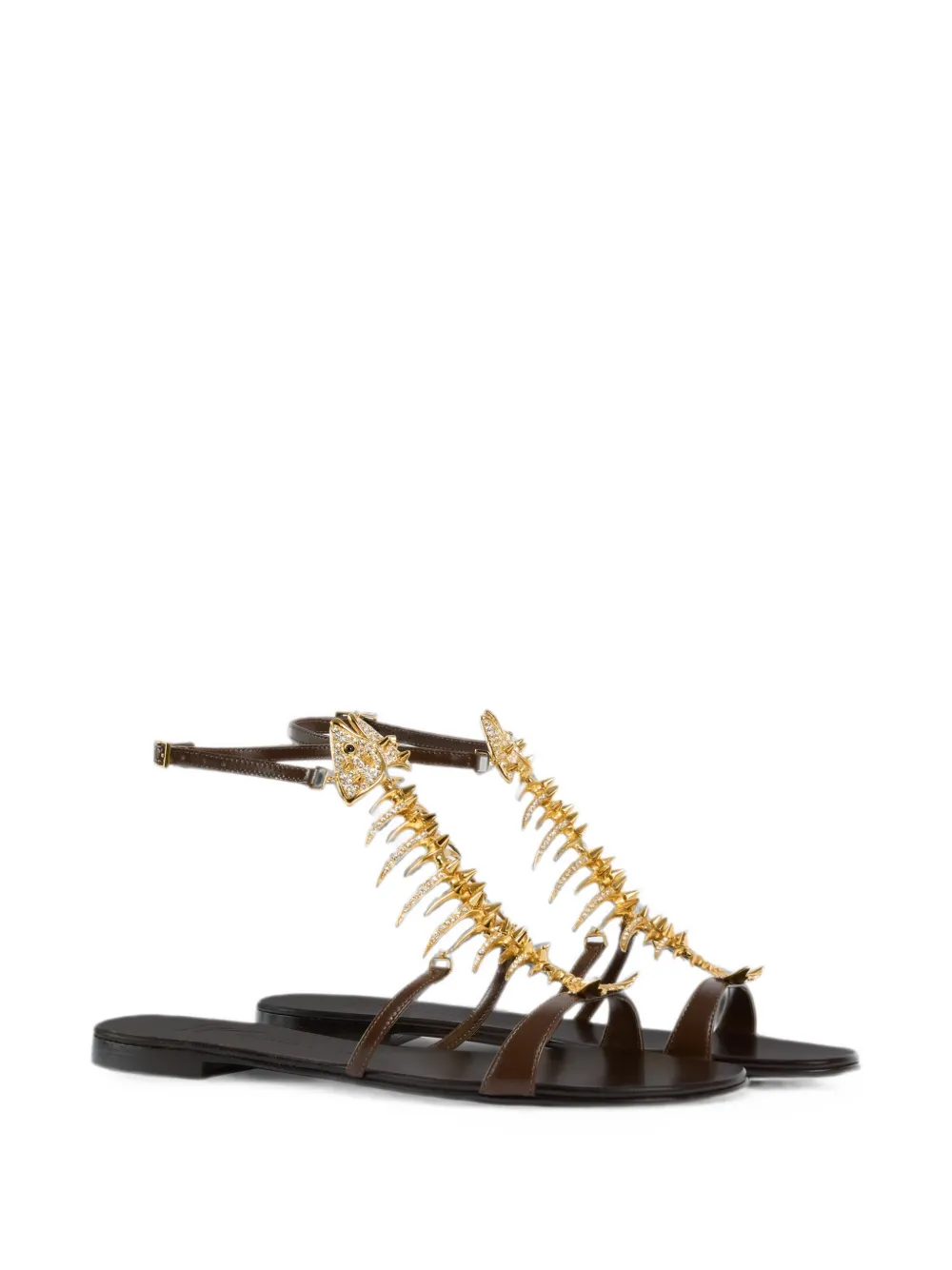 Giuseppe Zanotti Slim 2.0 flat sandals Bruin