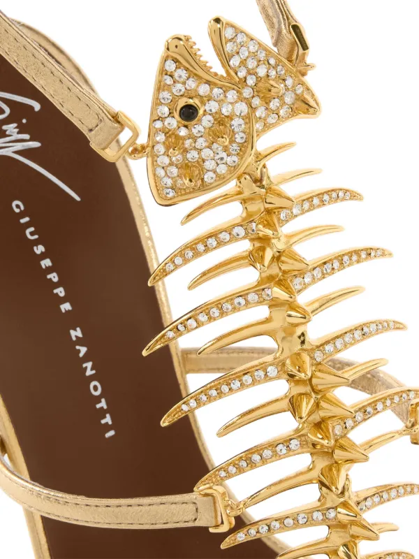 Giuseppe Zanotti Slim 2.0 Sandals 105 | Gold | FARFETCH