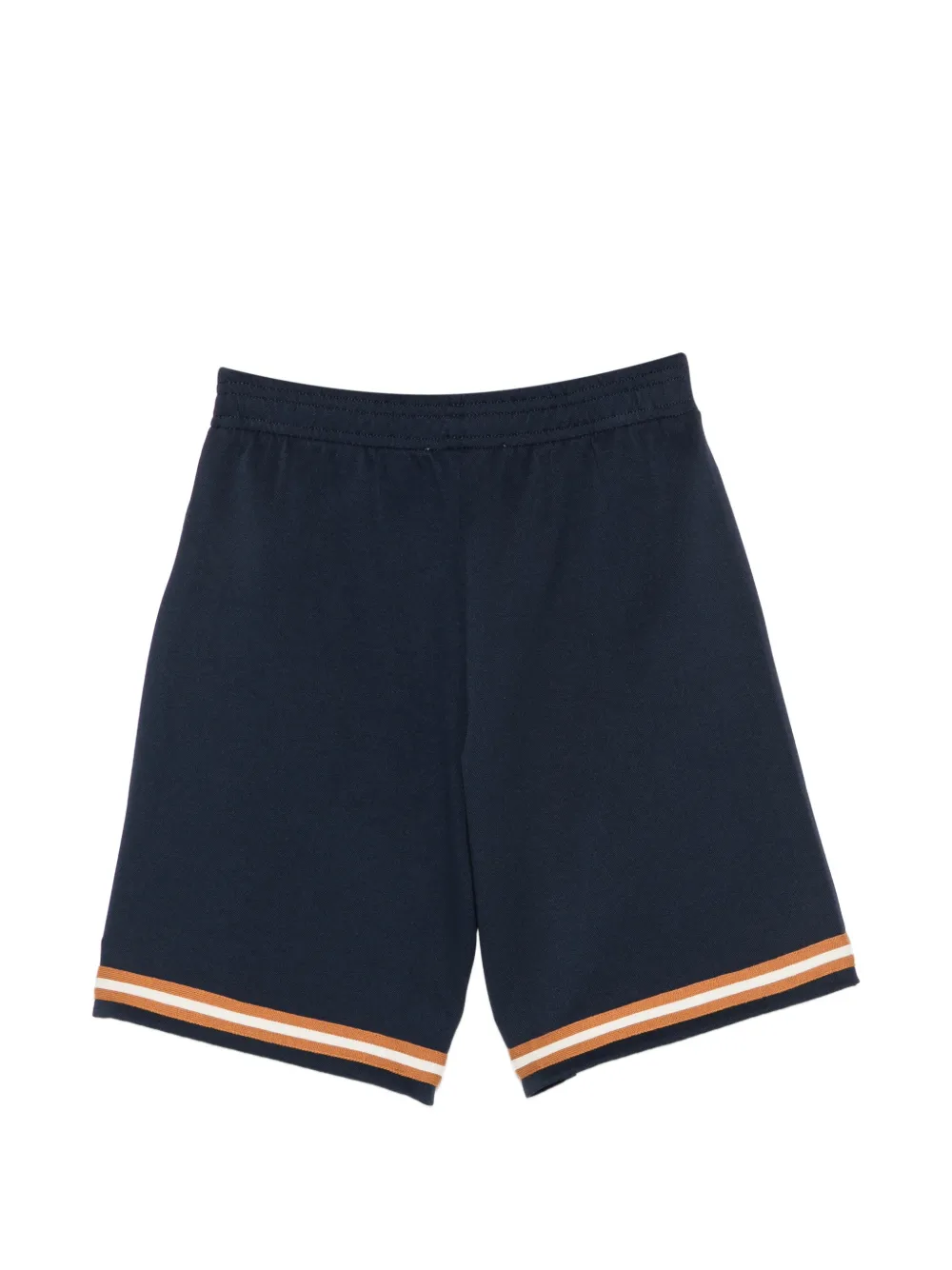 Versace Kids Trainingsshorts met geborduurd logo Blauw