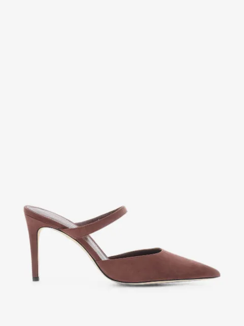 Stuart Weitzman Stuart Power pointed-toe strap heeled mules