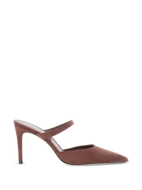 Stuart Weitzman mules Stuart Power con tacón y puntera en punta
