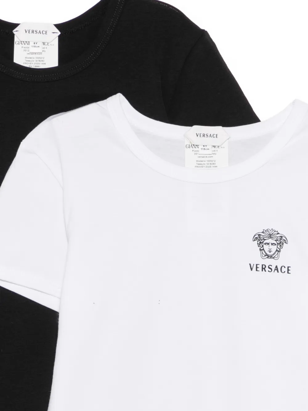 Versace Kids Twee Medusa T-shirten Zwart