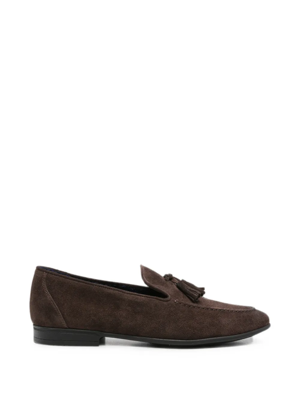 SAXONE OF SCOTLAND tassel-detail suede loafers - Braun