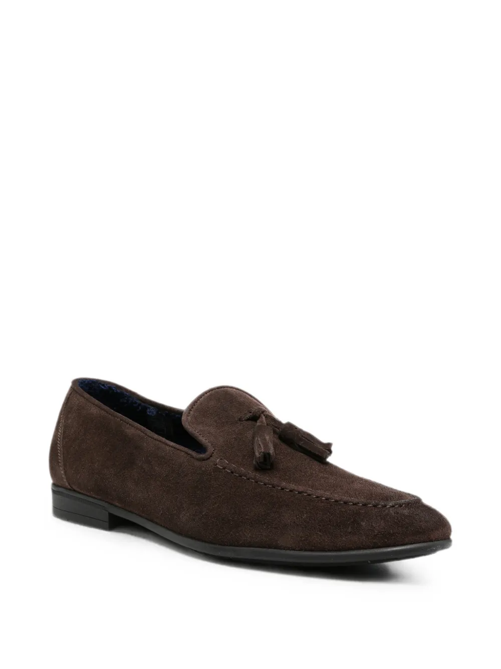 SAXONE OF SCOTLAND tassel-detail suede loafers Bruin