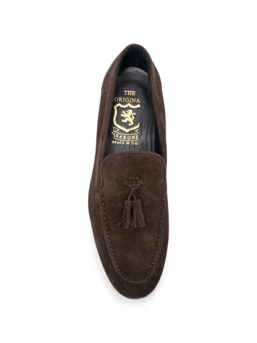 SAXONE OF SCOTLAND tassel-detail suede loafers Bruin