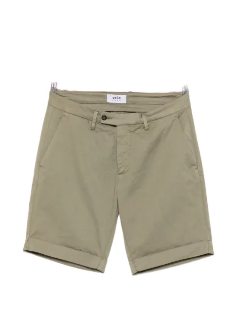 VELA SHOP turn-up cuff belt-loop shorts
