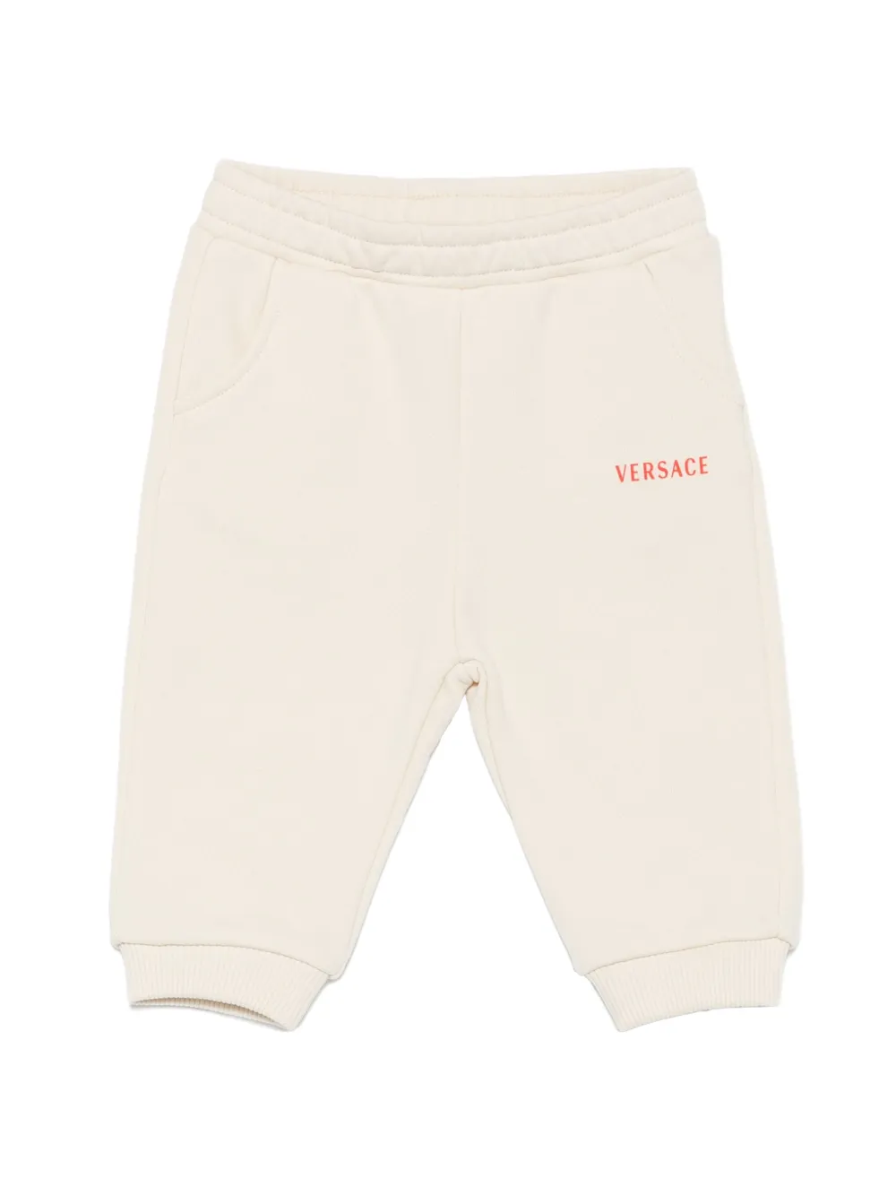 Versace Kids logo-print track pants - Toni neutri