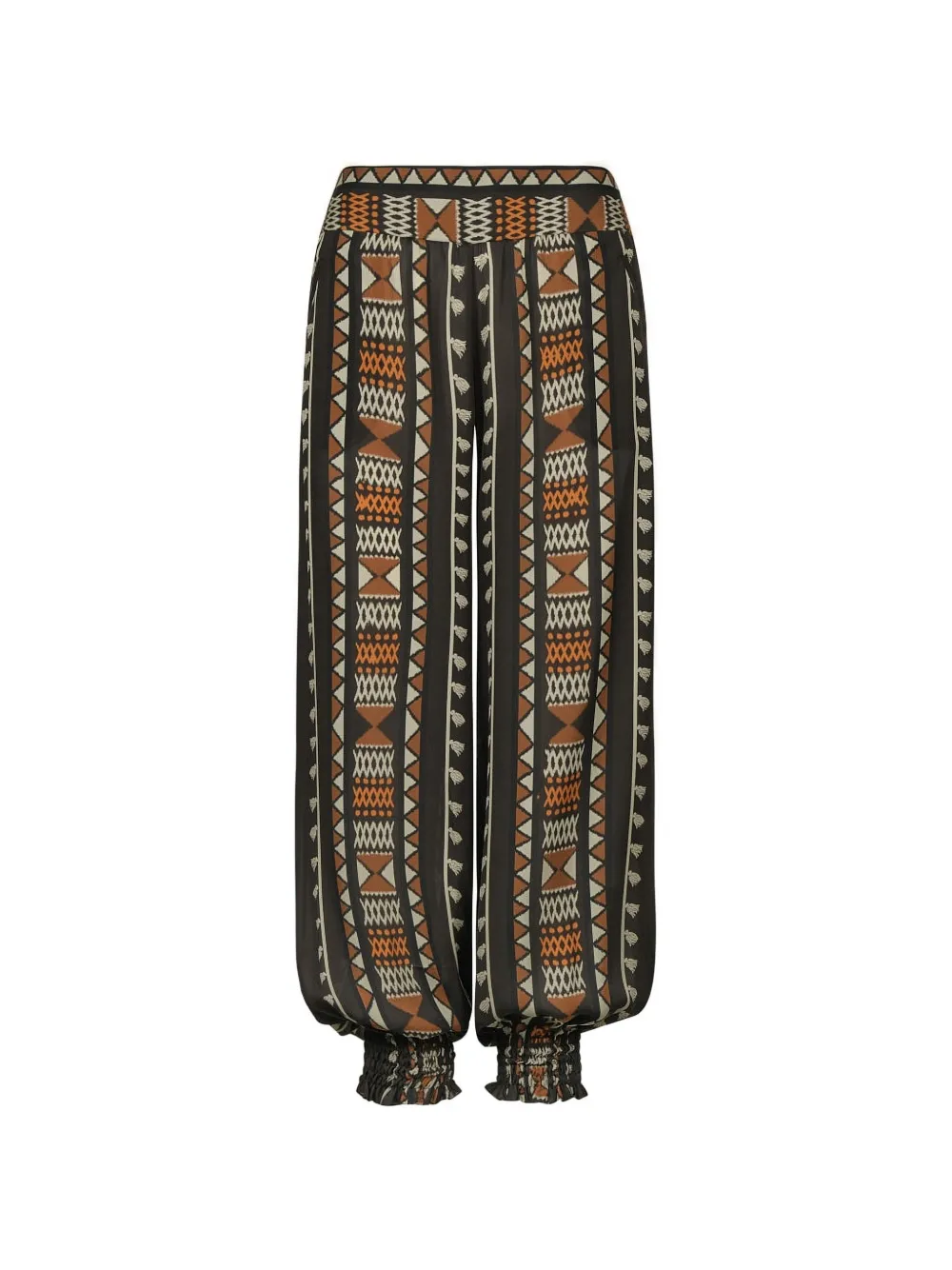 Johanna Ortiz Nareem geometric-print tapered trousers - Verde