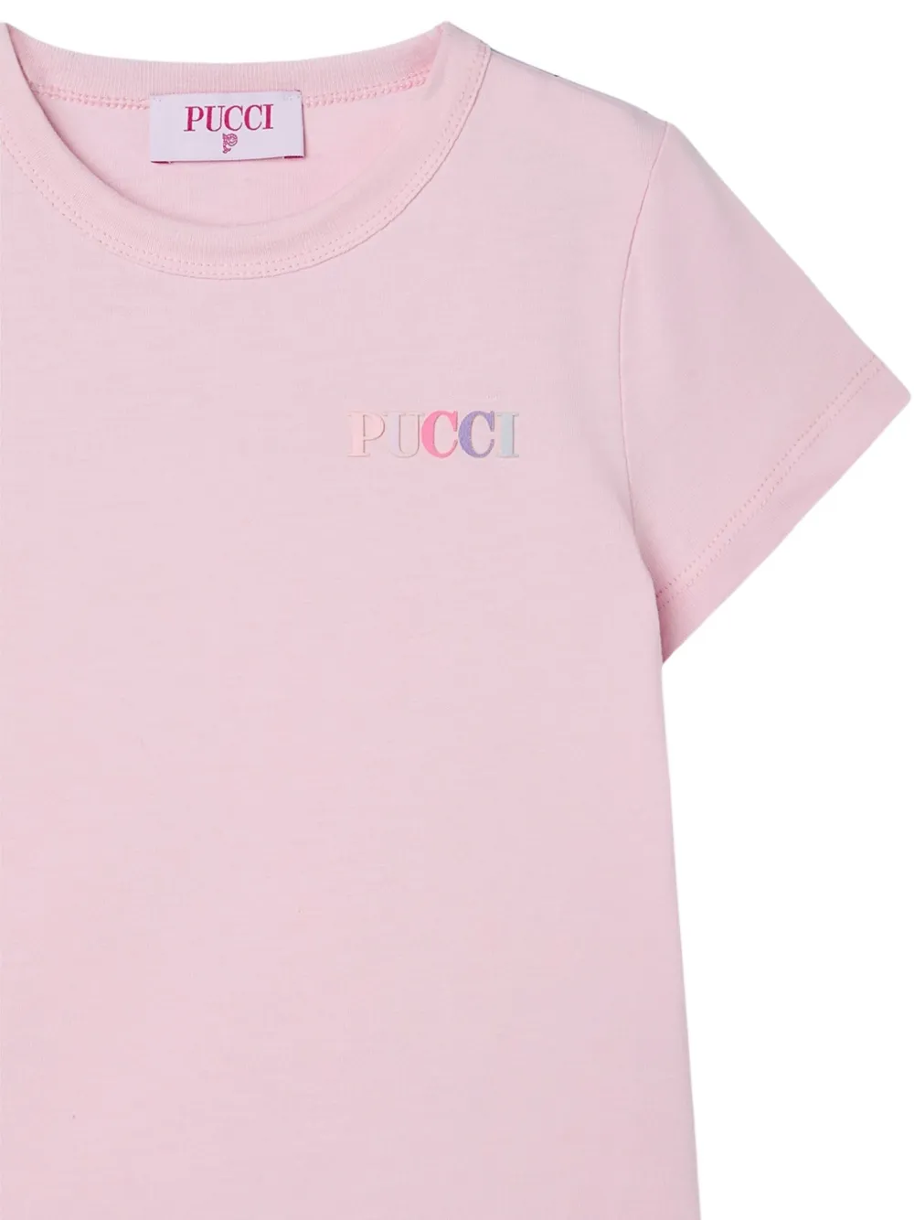 Pucci Junior Print-ruffled T-shirt In Multi