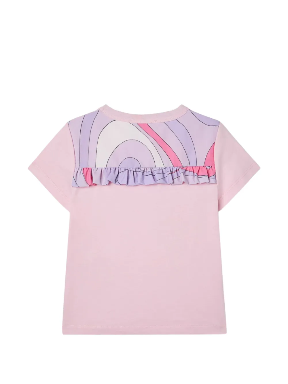 Pucci Junior Print-ruffled T-shirt In Multi