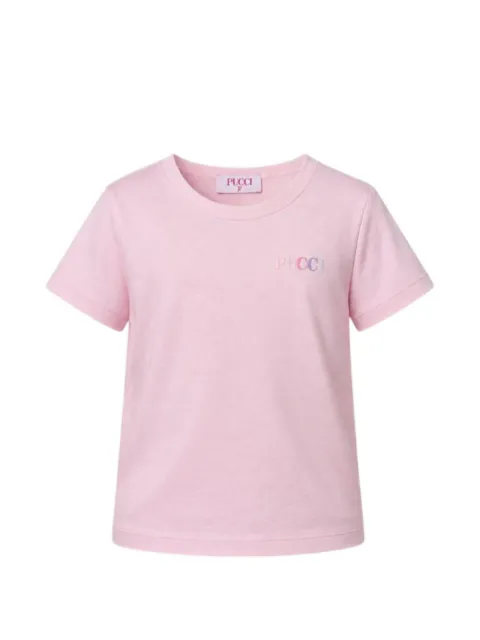 PUCCI Junior print-ruffled T-shirt