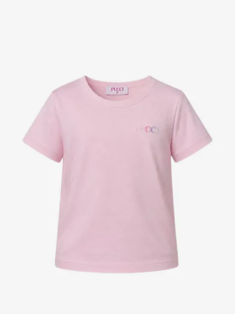 PUCCI Junior print-ruffled T-shirt