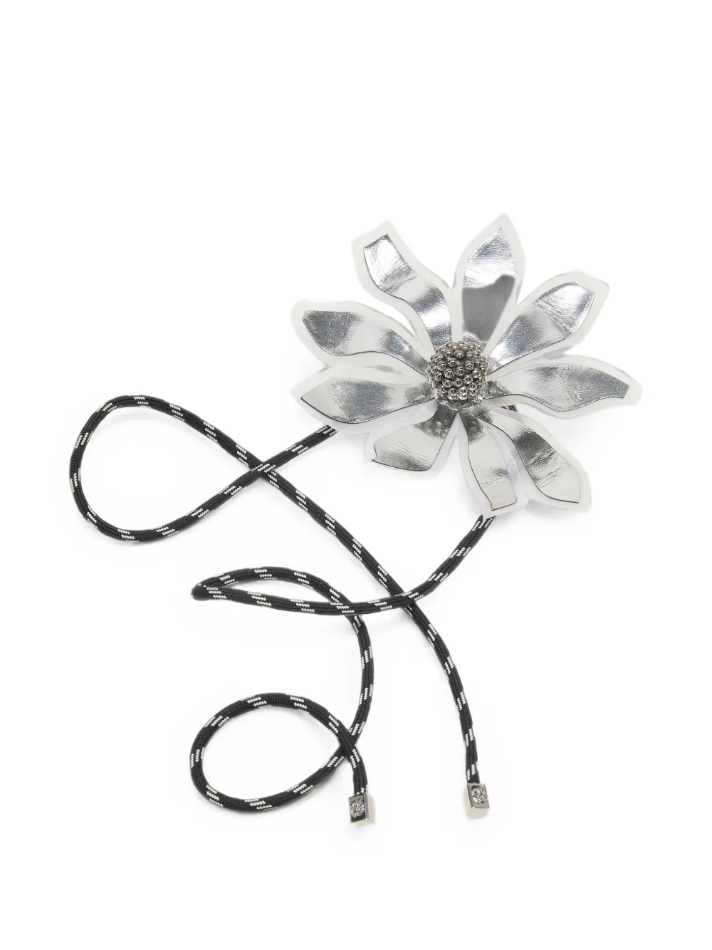Dorothee Schumacher flower-appliqué cord belt - Grigio