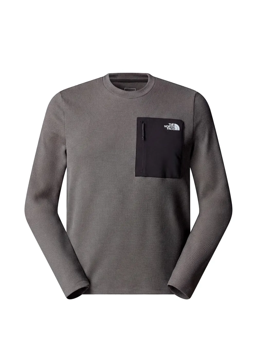 The North Face Logo-print Zip-pocket Sweater In 그레이