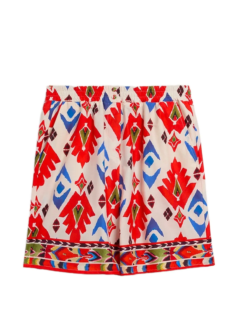 MOMONÌ Tumble printed poplin shorts - Rot