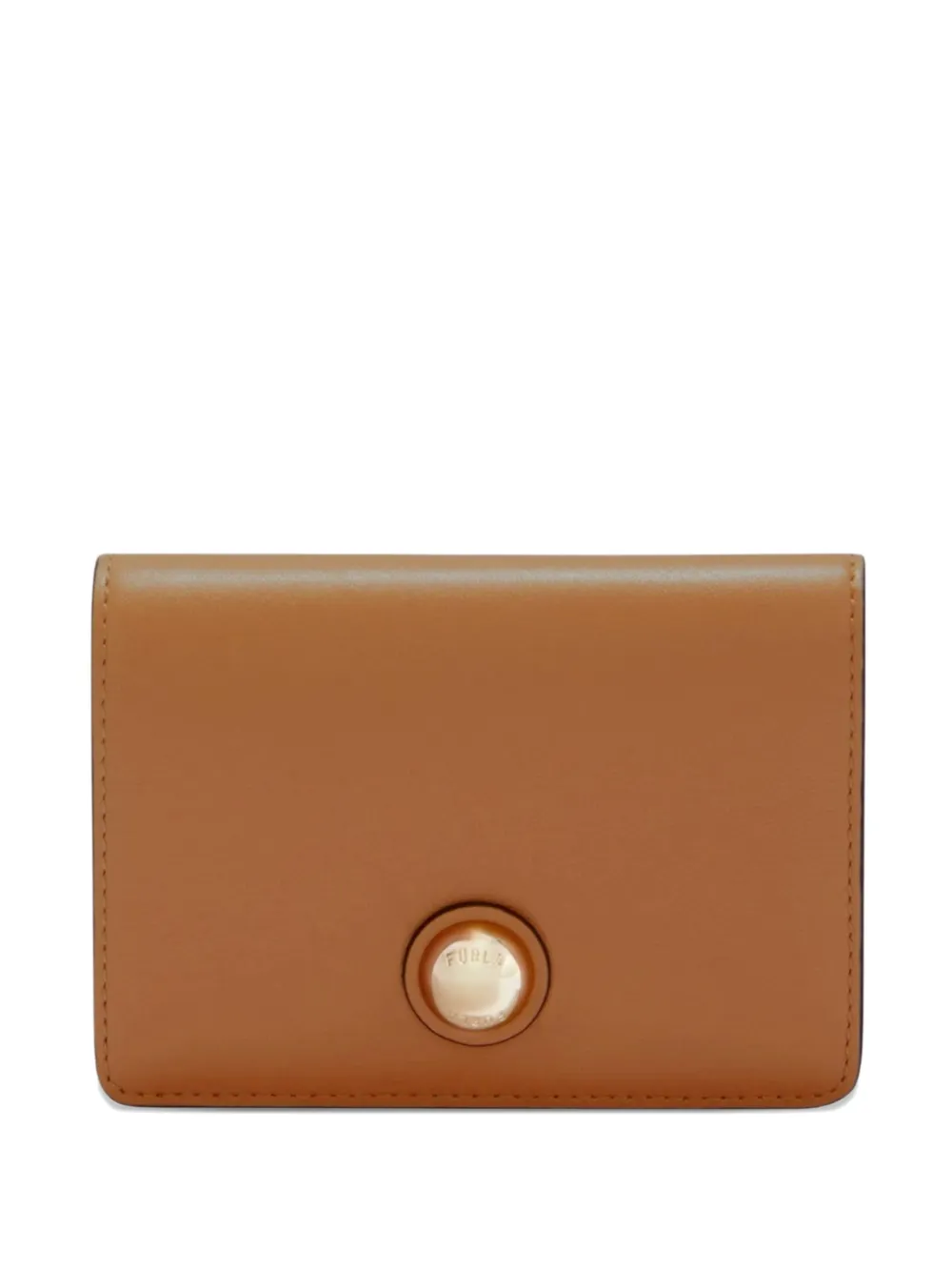 Furla Portafoglio con logo inciso - Marrone