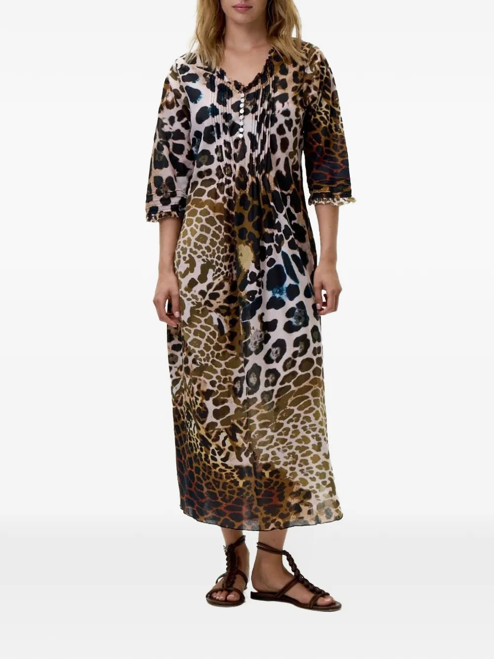 one season Poppy maxi dress - Marrone