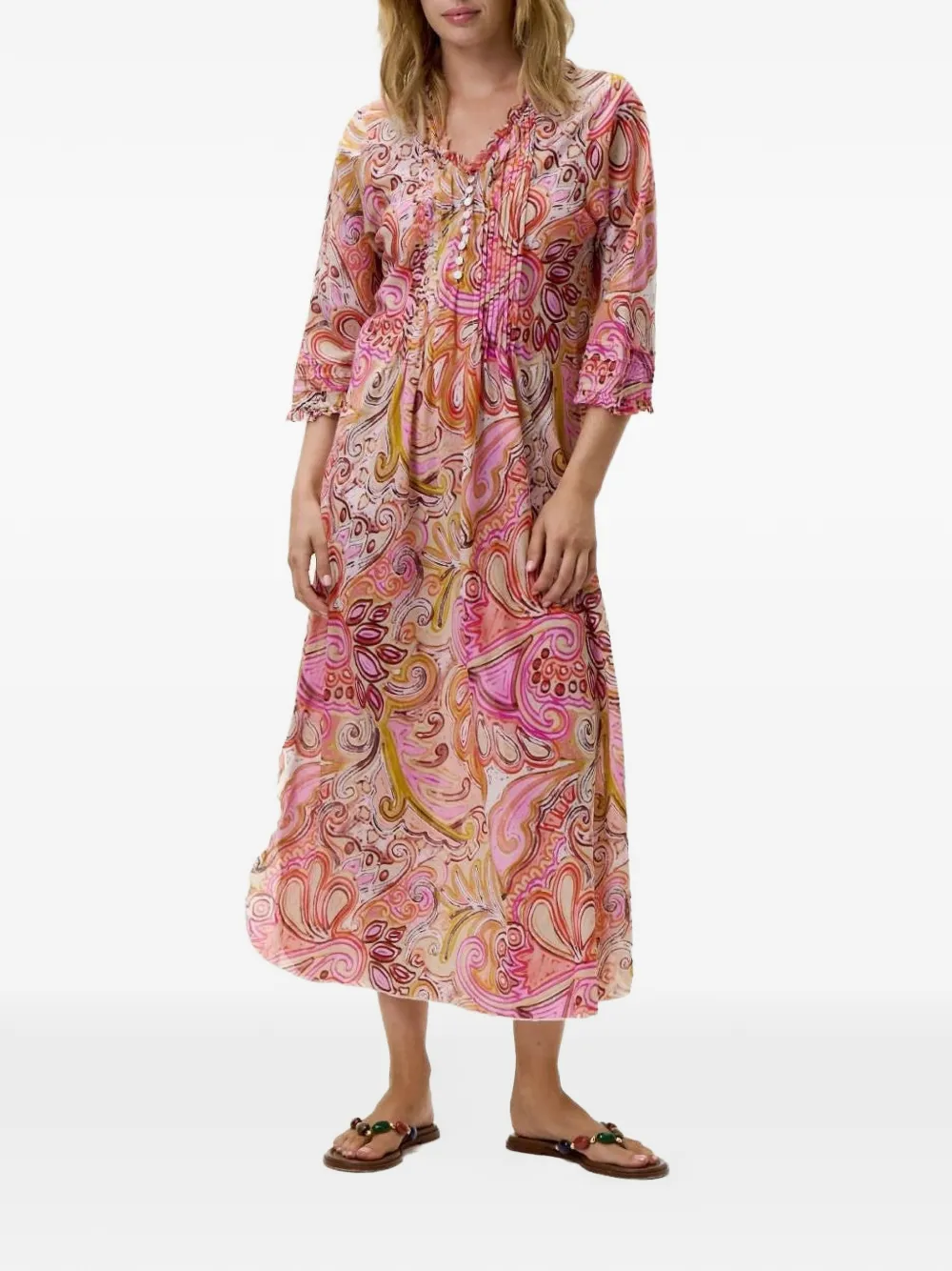 one season Poppy midi dress - Rosa