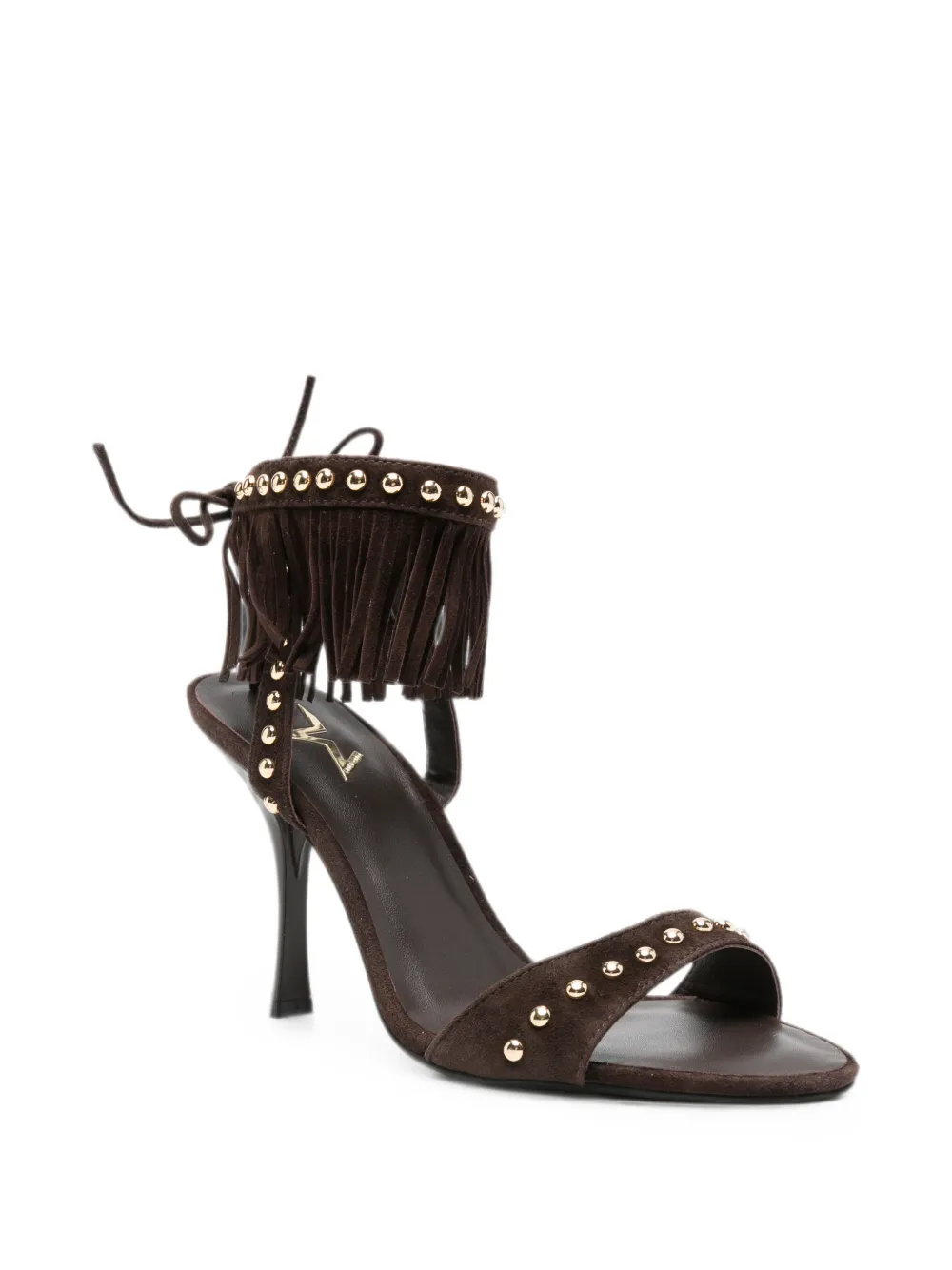 Marc Ellis fringed stud-embellished sandals Bruin