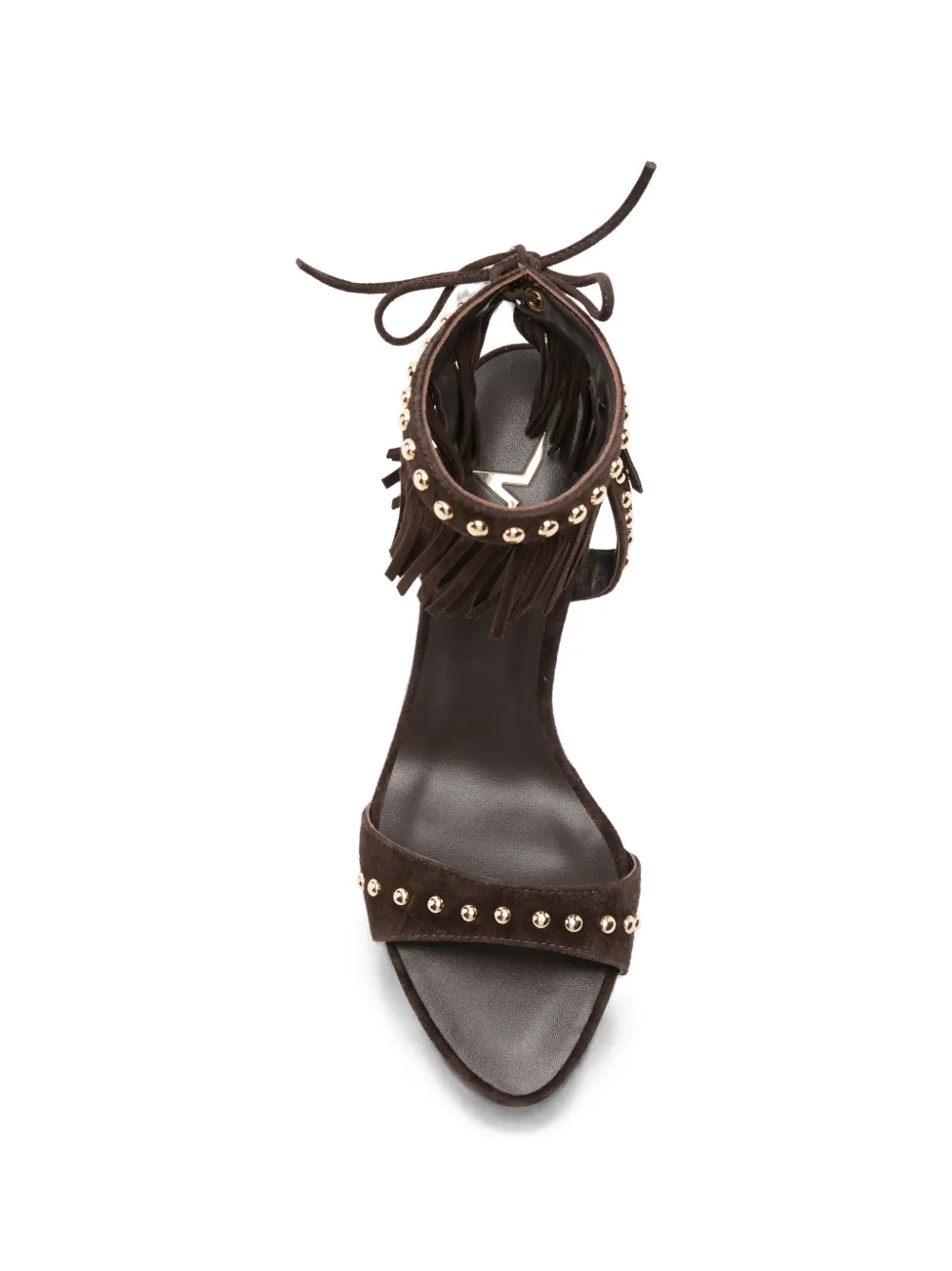 Marc Ellis fringed stud-embellished sandals Bruin