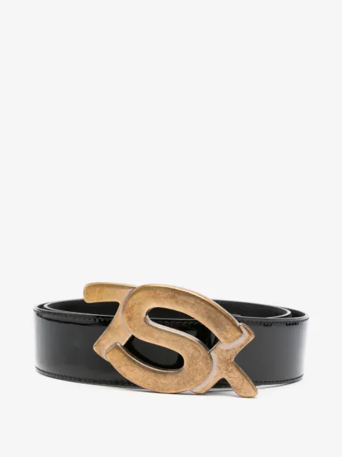 Saint Laurent Pre-Owned ceinture à boucle logo (années 2000)