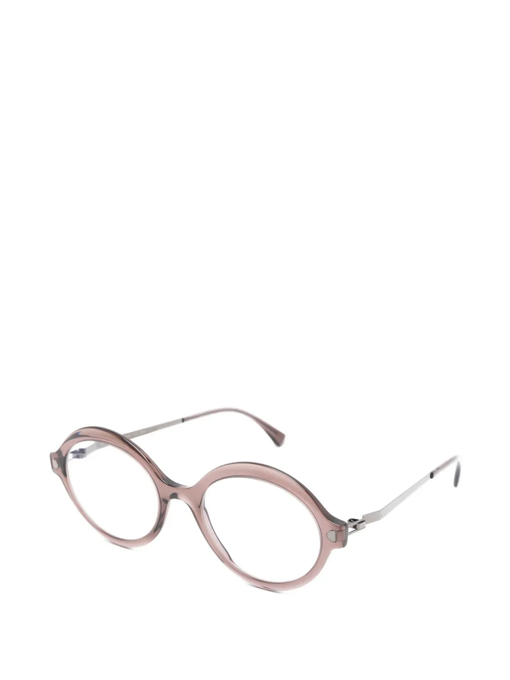 Mykita Noomi bril met rond montuur Bruin