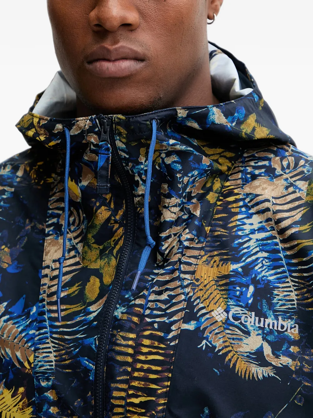 Columbia Sportswear Spire Valley performance jack met vlakken en bloemenprint Blauw