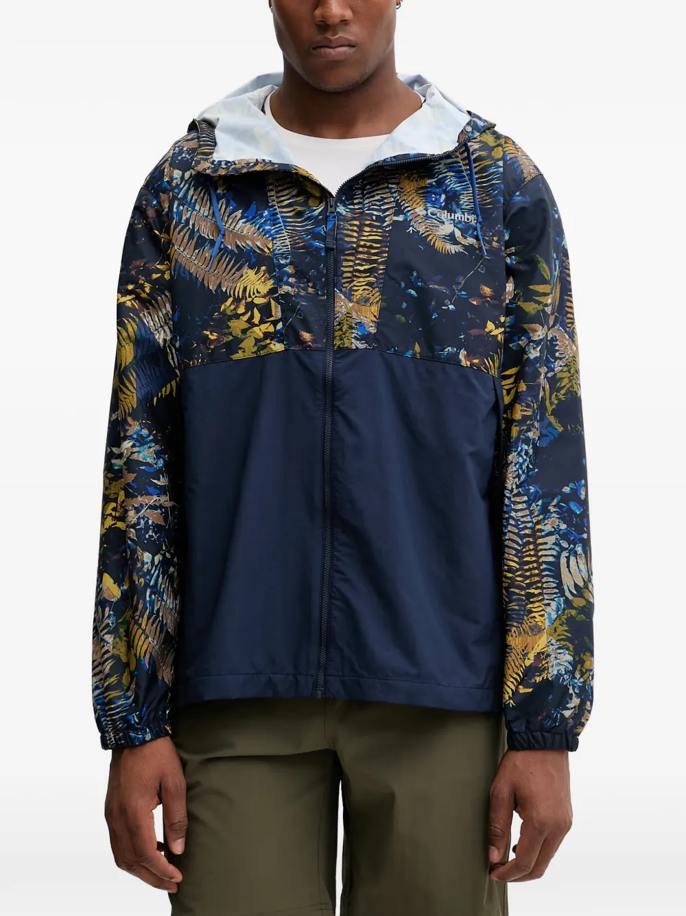 Columbia Sportswear Spire Valley performance jack met vlakken en bloemenprint Blauw