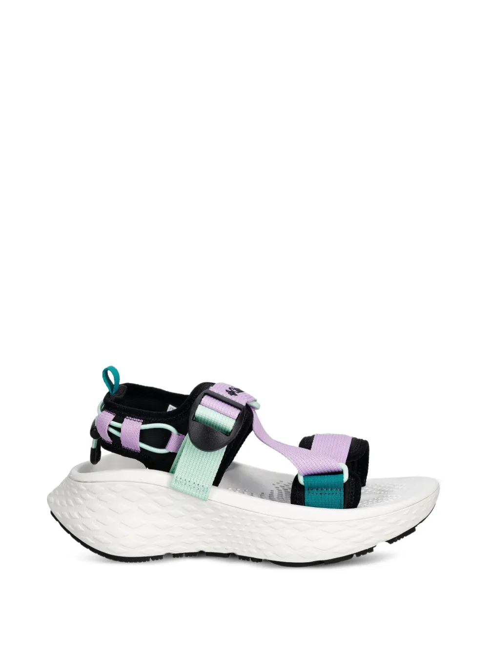 Columbia Konos Elevate touch-strap platform sandals Zwart