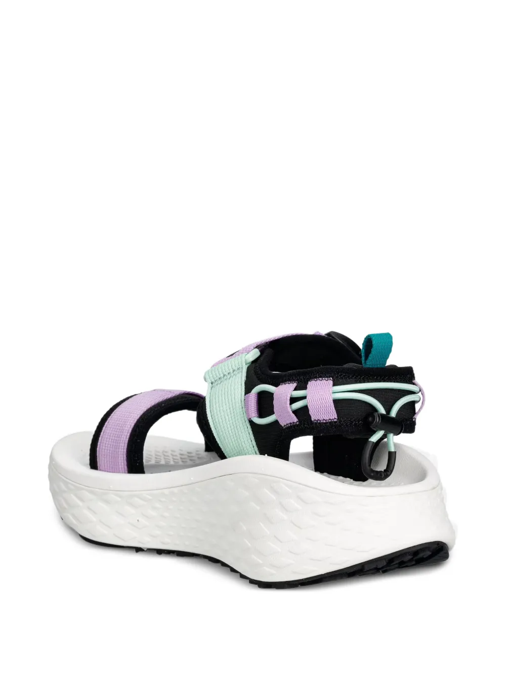 Columbia Konos Elevate touch-strap platform sandals Zwart