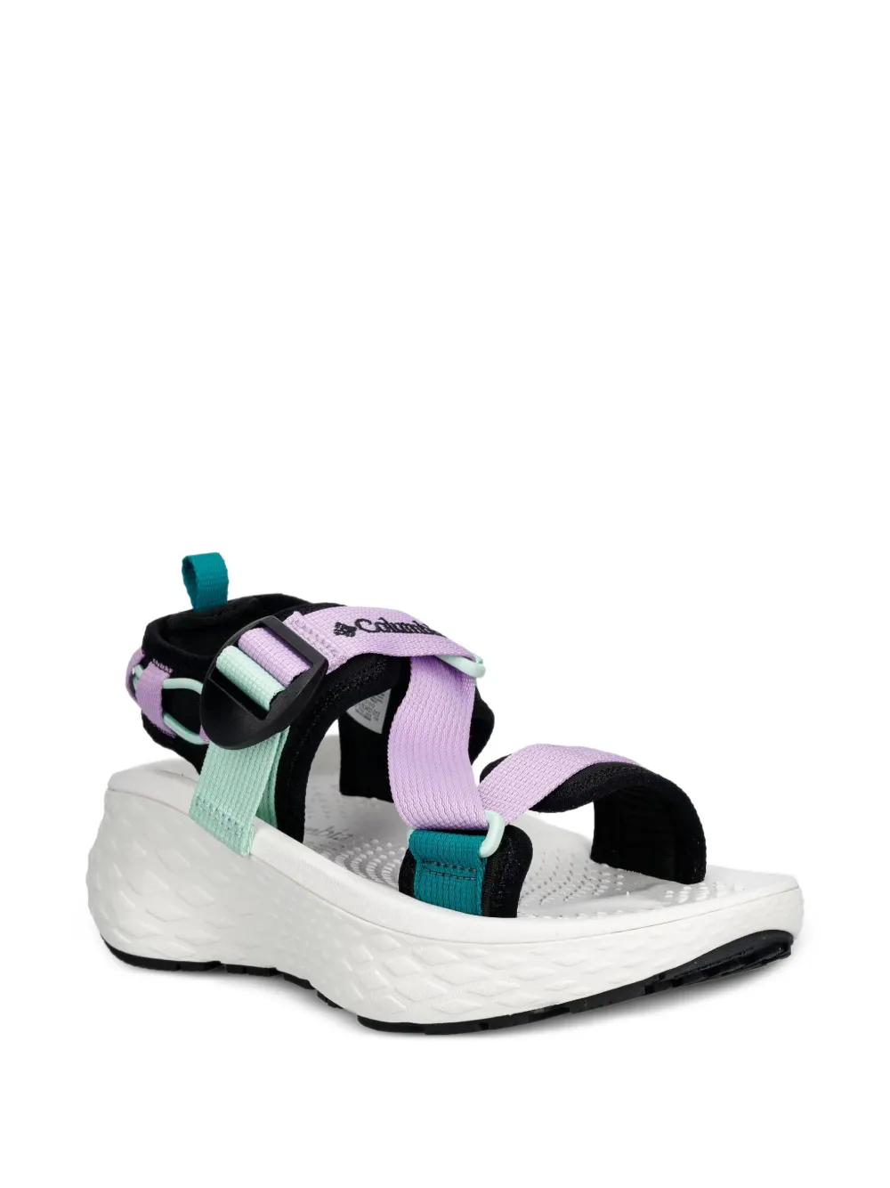 Columbia Konos Elevate touch-strap platform sandals Zwart