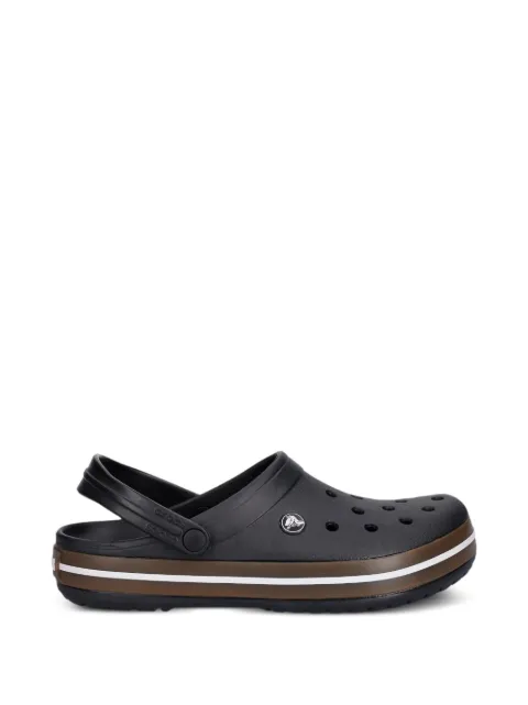 Crocs Crocband perforated logo-patch mules