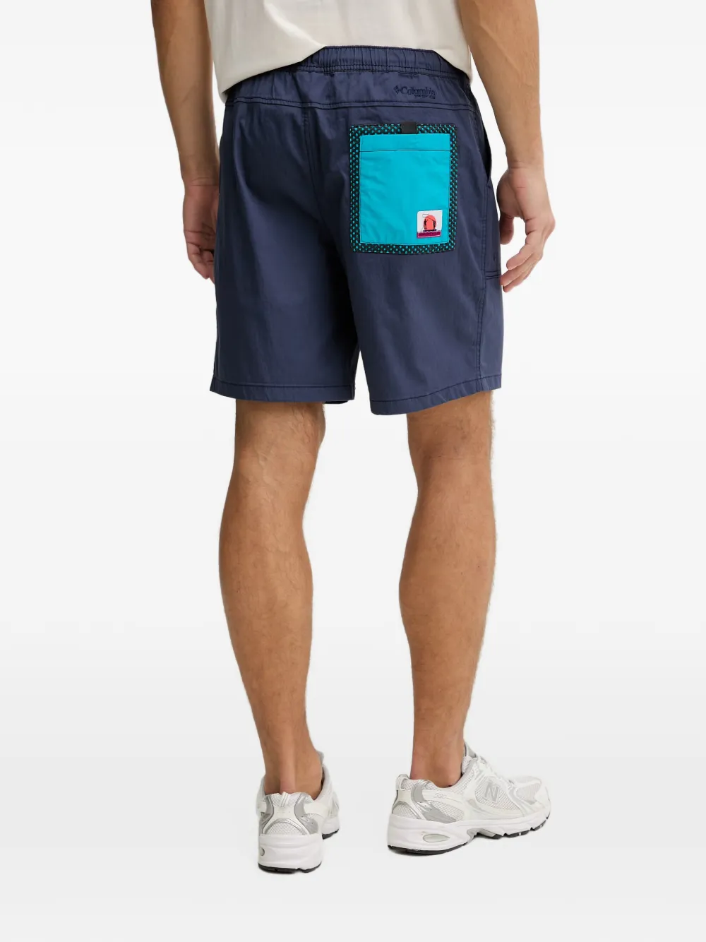 Columbia PFG Bonefish patch-pocket elasticated-waist shorts Blauw