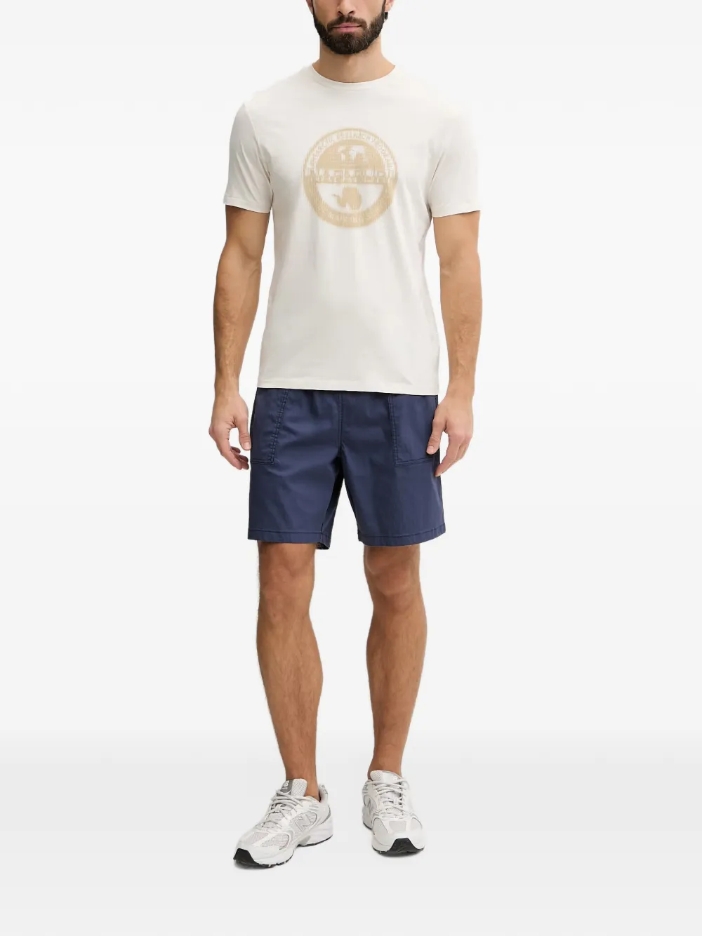 Columbia PFG Bonefish patch-pocket elasticated-waist shorts Blauw