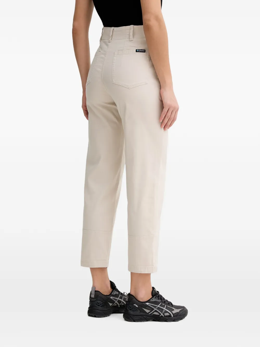 Columbia ROC straight broek met logopatch Beige