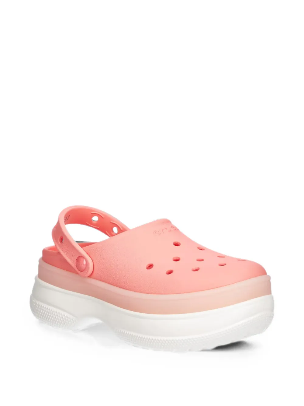 Crocs Classic Frosted klompen met platform Roze