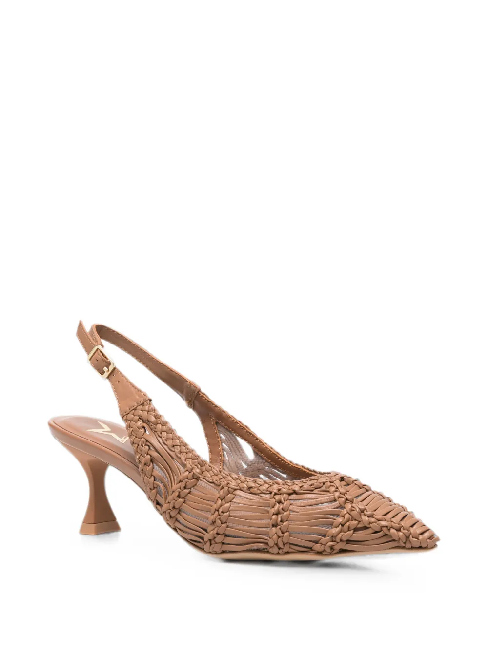 Marc Ellis woven slingback heeled pumps Bruin