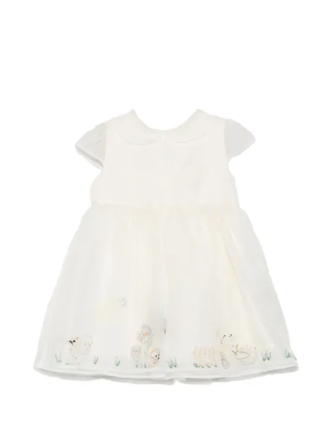 Fendi Kids vestido con detalles bordados