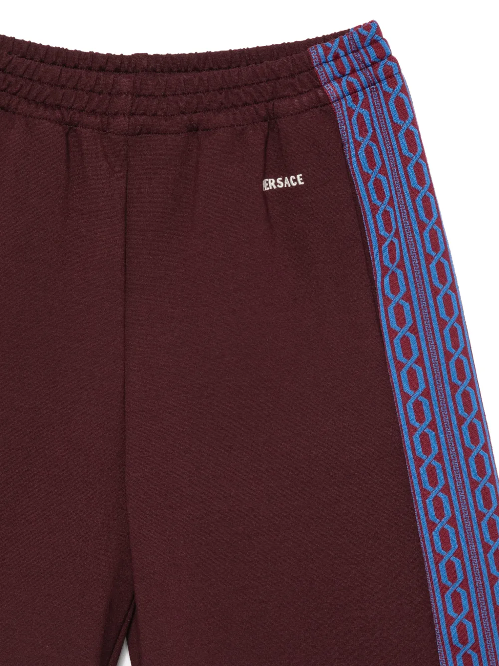 Versace Kids Trainingsshorts met geborduurd logo Rood